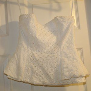 WHBM White Eyelet Bousiter size 2